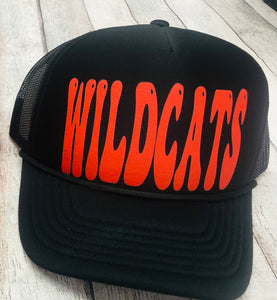 Black Wildcat Trucker Hat