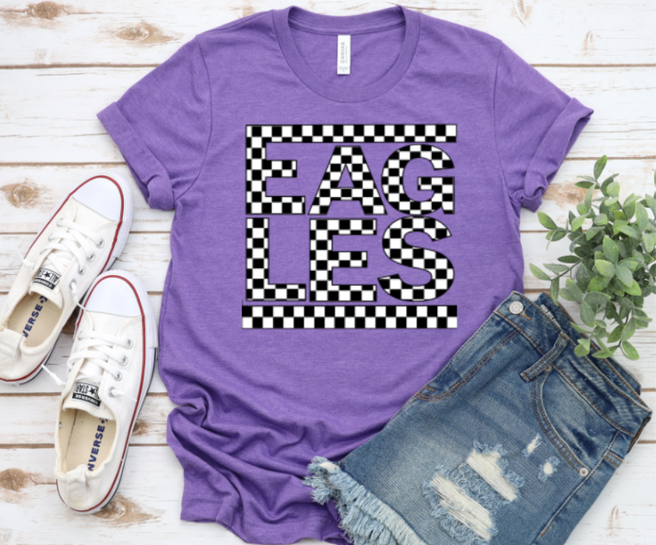 Eagles Checkered Tee