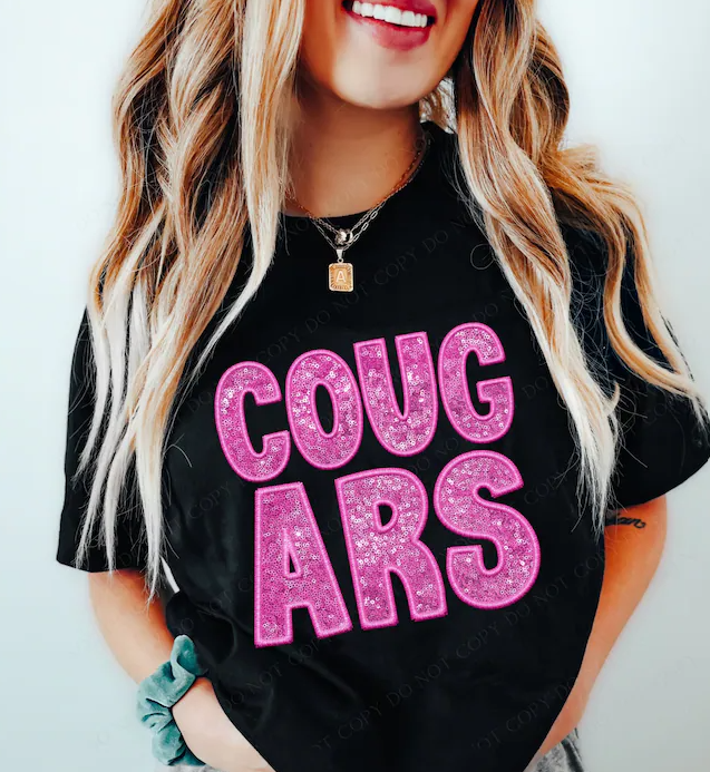 Cougars Faux Sequins