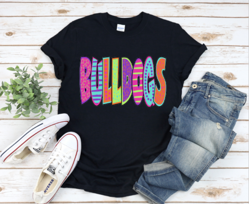 Bulldogs Neon Letters