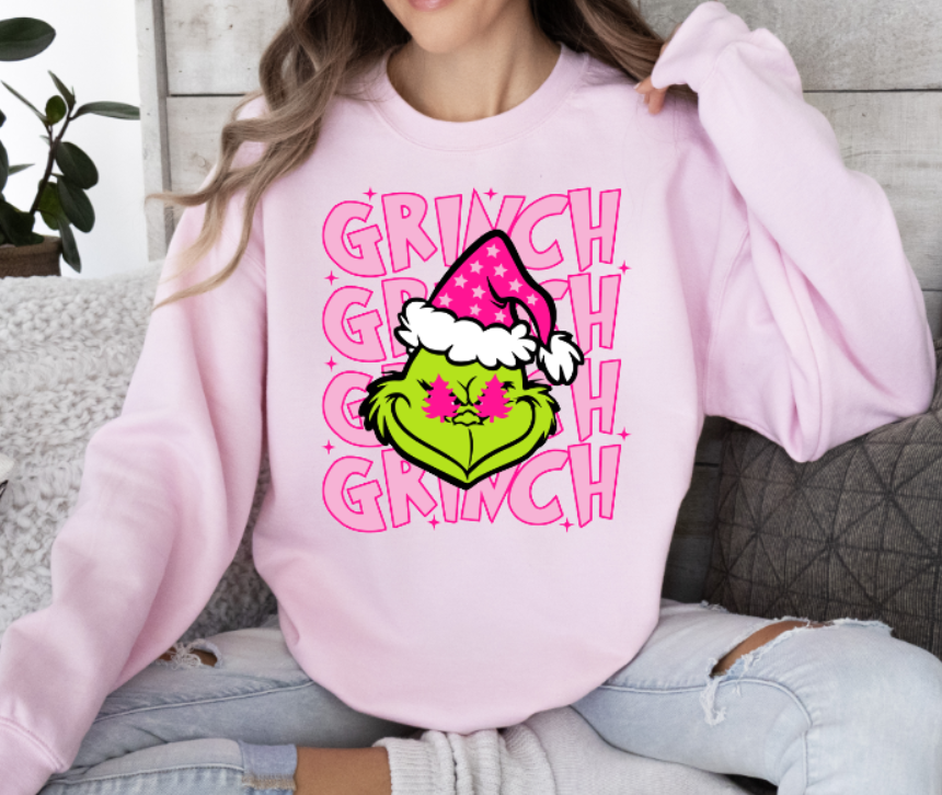 Pink Grinch – Ribbons and Stitches