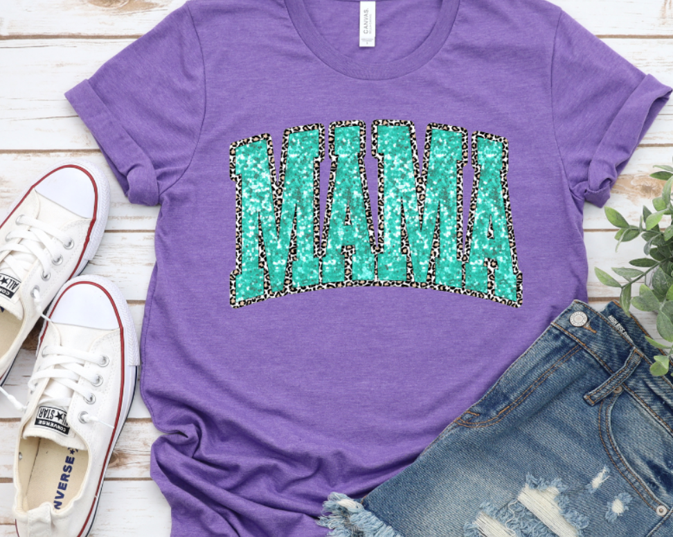 Purple Glitter Mama