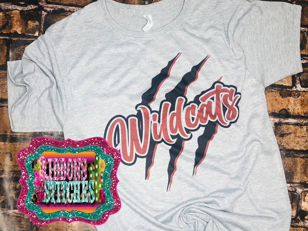 Paw Scratch Wildcat tee